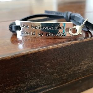 She believed she could so she did bracelet